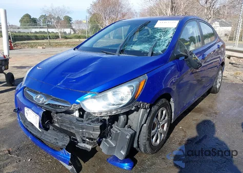 2013 Hyundai Accent Gls из США, поврежденный, VIN KMHCT4AE5DU509355